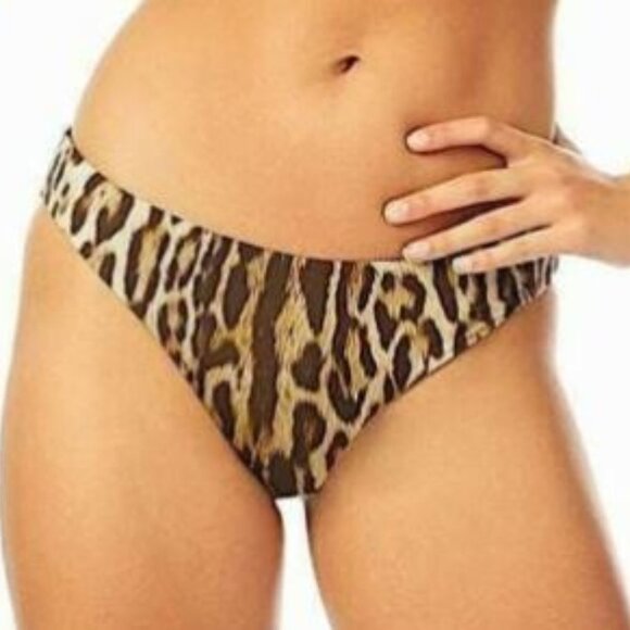 Roberto Cavalli Bikini Bottom Leopard Print Sz Medium - Picture 1 of 9